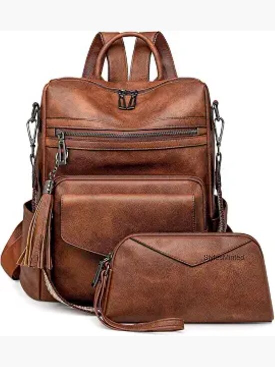 Fashion Convertible Backpack Purse - Lightweight Travel Handbag